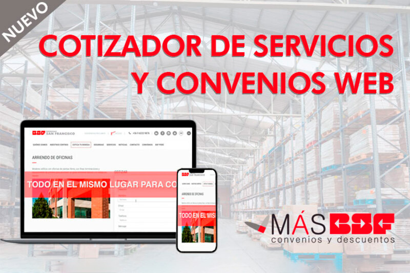 Cotizador Más BSF: La nueva herramienta que facilita el acceso a servicios, convenios y descuentos para nuestros clientes